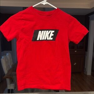 Nike Vibrant Red Tee with Bold Logo